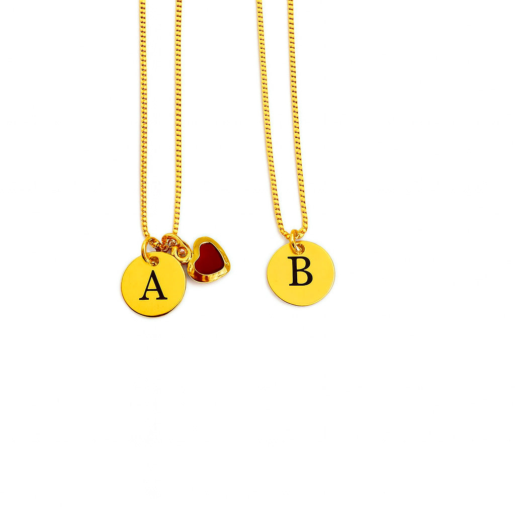 Colar Personalizado com Inicial  Zello