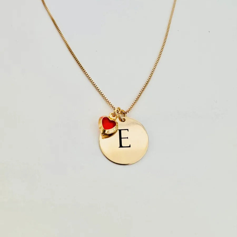 Colar Personalizado com Inicial  Zello