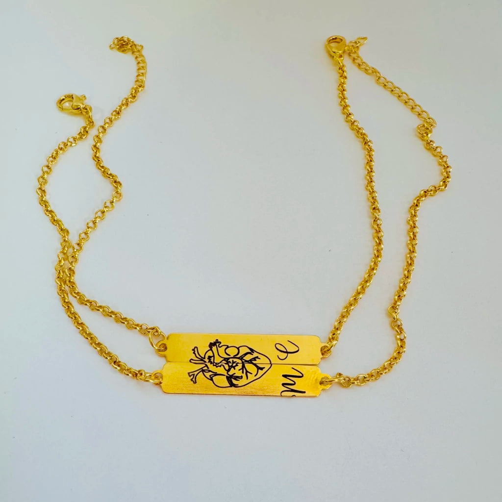 Pulseiras Coração que se Completam – Joias Personalizadas Zello
